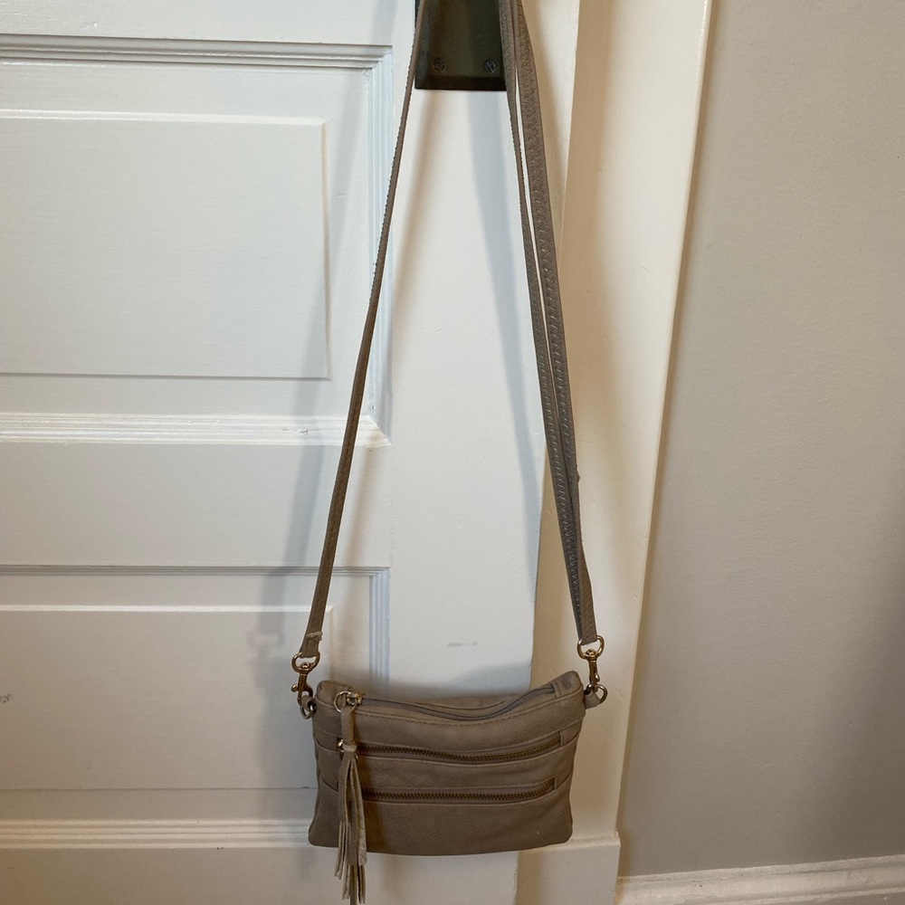 Cute Used Nude Crossbody Bag